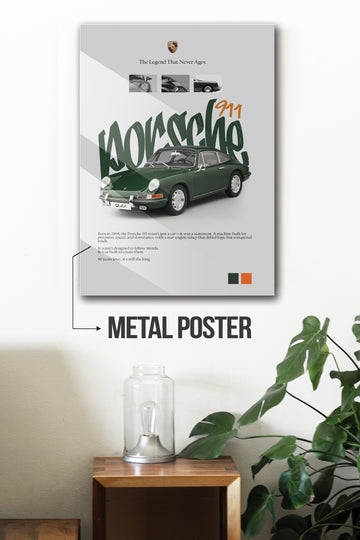 PORSCHE 911 | SOLID CARS #05 | CAR POSTERS