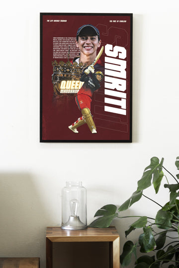 SMRITI MANDHANA | CRICKET FEVER #60 | CRICKET POSTERS