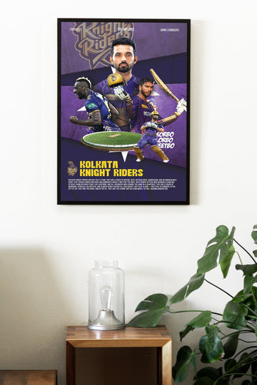 KOLKATA KNIGHT RIDERS | IPL #26 | CRICKET POSTERS