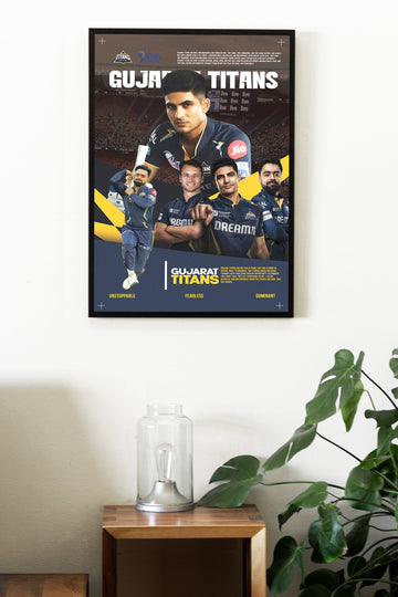 GUJARAT TITANS | IPL #33 | CRICKET POSTERS