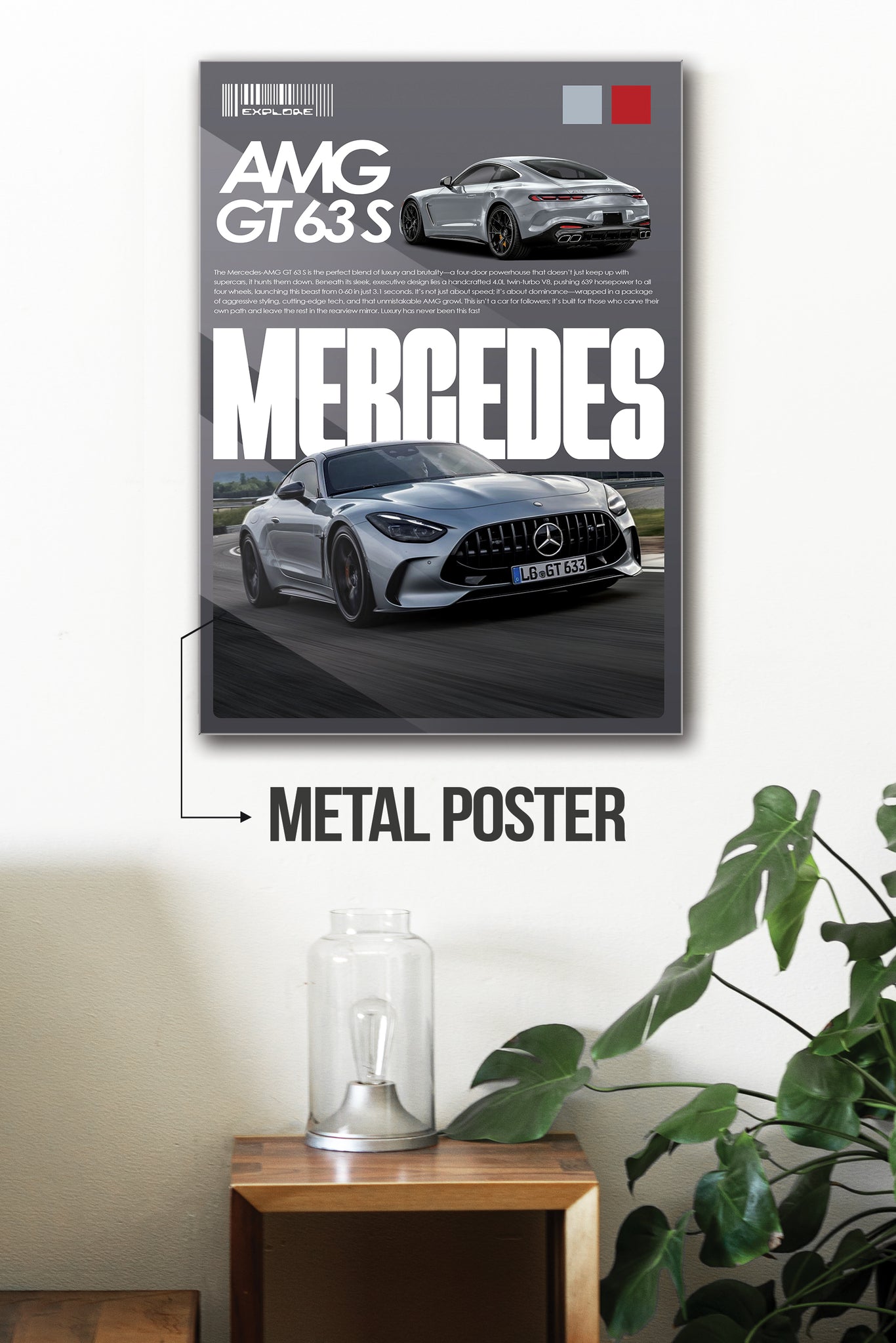MERCEDES GT 63 S | SOLID CARS #20 | CAR POSTERS