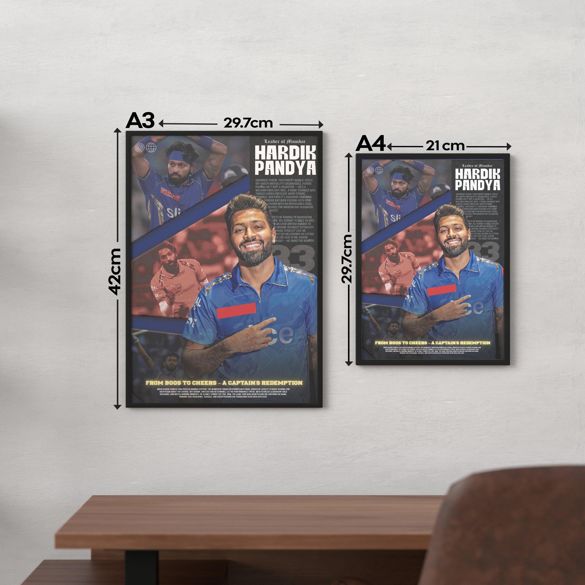 HARDIK PANDYA | IPL #27 | CRICKET POSTERS