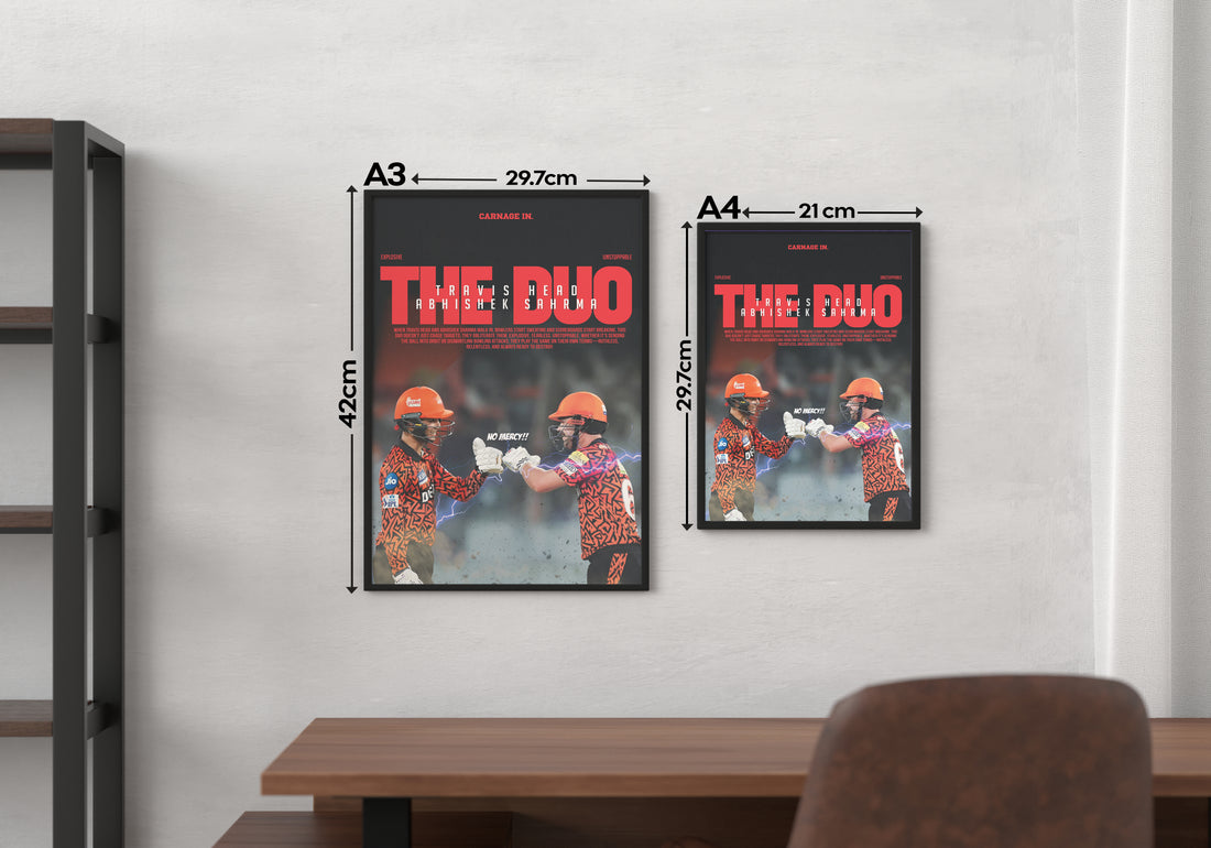HEAD AND ABHISHEK | IPL #36 | CRICKET POSTERS