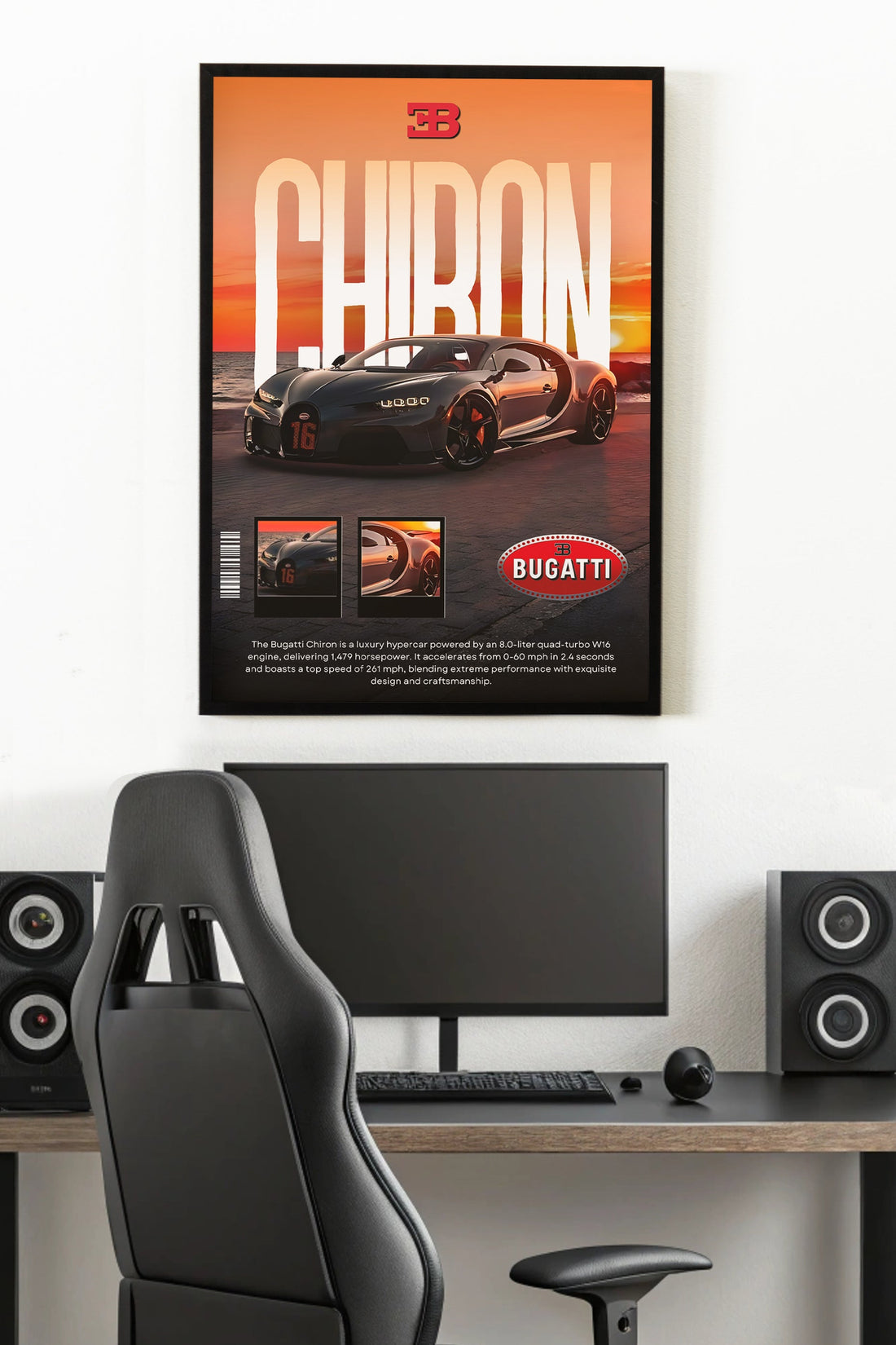 BUGATI CHIRON | SOLID CARS #03 | CAR POSTERS