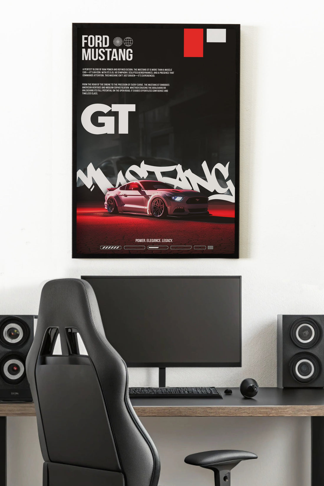 FORD MUSTANG GT | SOLID CARS #09 | CAR POSTERS