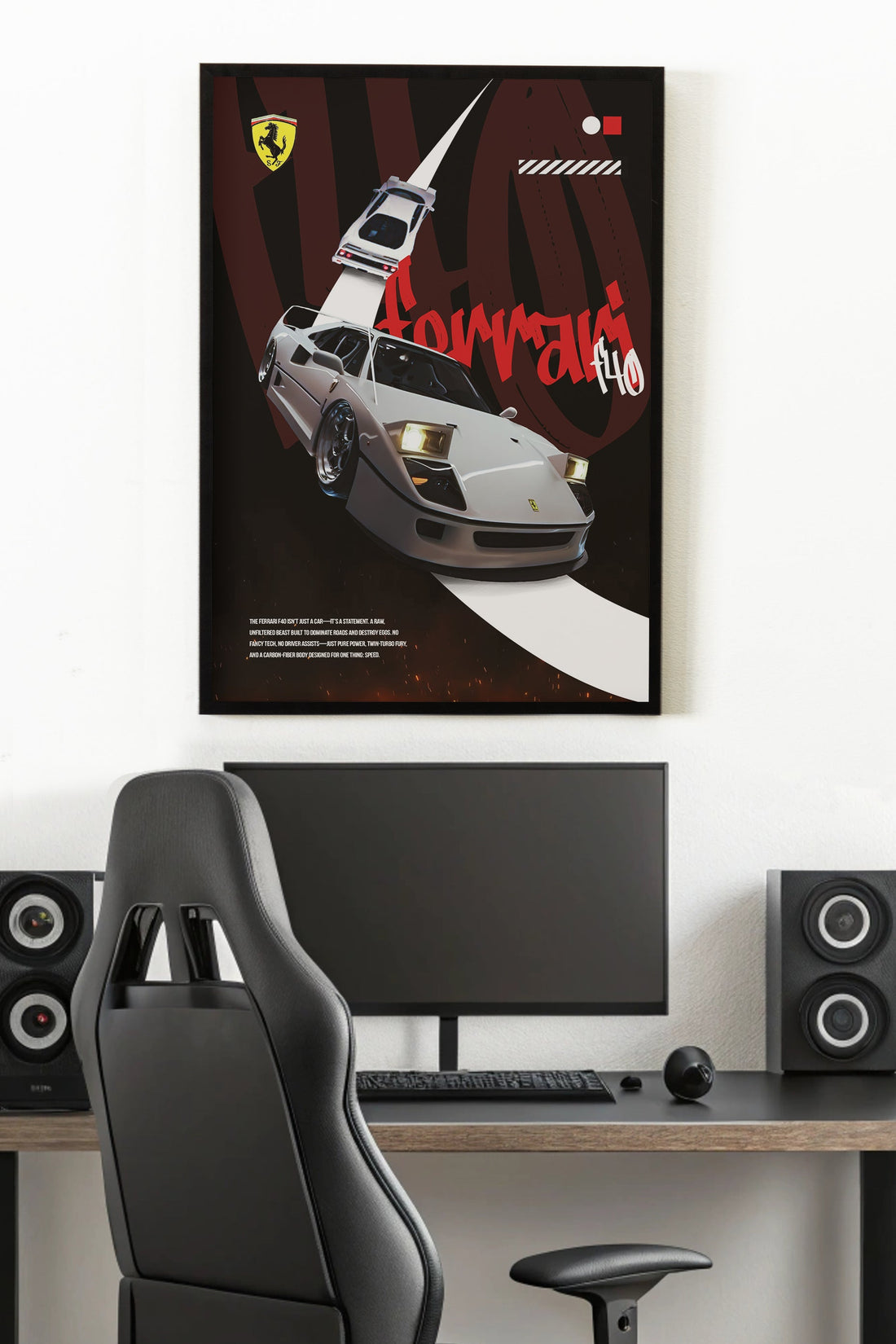 FERRARI F40 | SOLID CARS #11 | CAR POSTERS