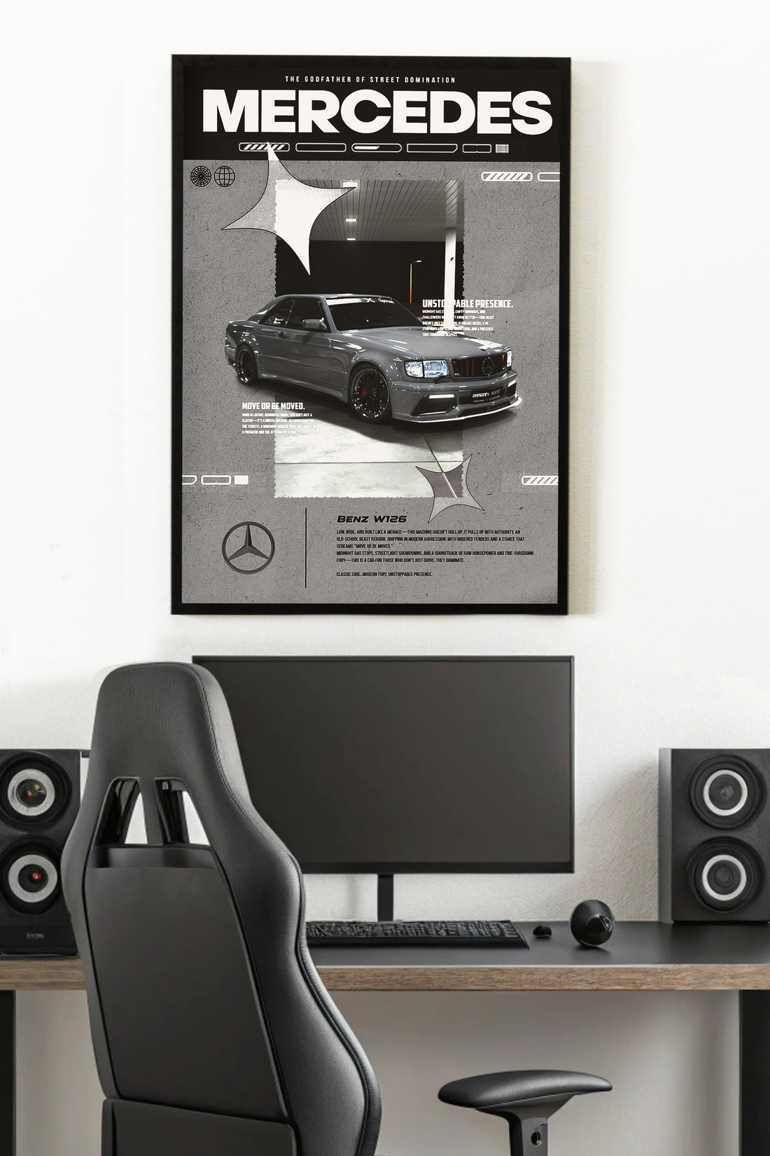 MERCEDES BENZ W126 | SOLID CARS #12 | CAR POSTERS
