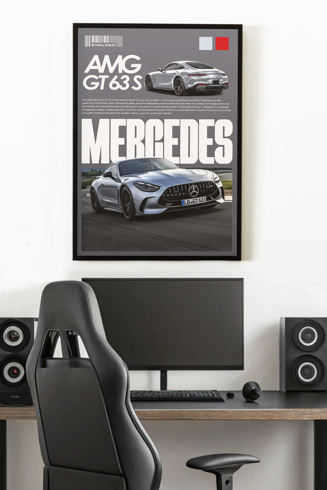 MERCEDES GT 63 S | SOLID CARS #20 | CAR POSTERS