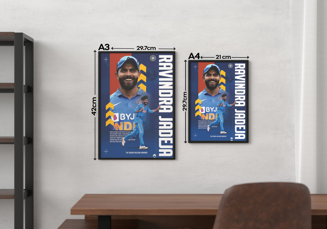RAVINDRA JADEJA | CRICKET FEVER #18 | CRICKET POSTERS