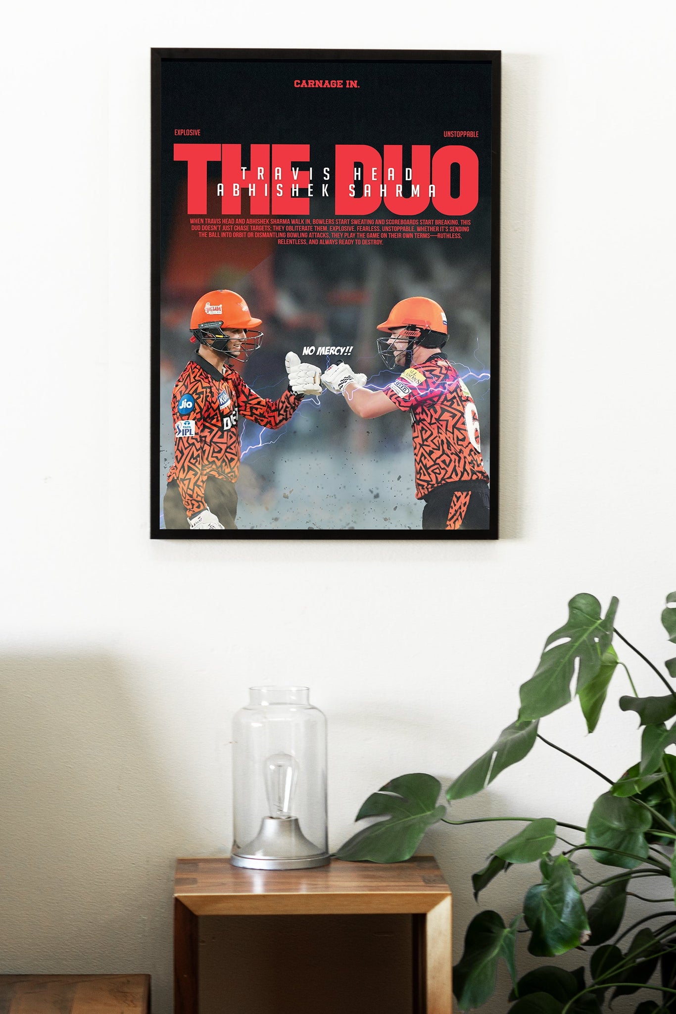 HEAD AND ABHISHEK | IPL #36 | CRICKET POSTERS