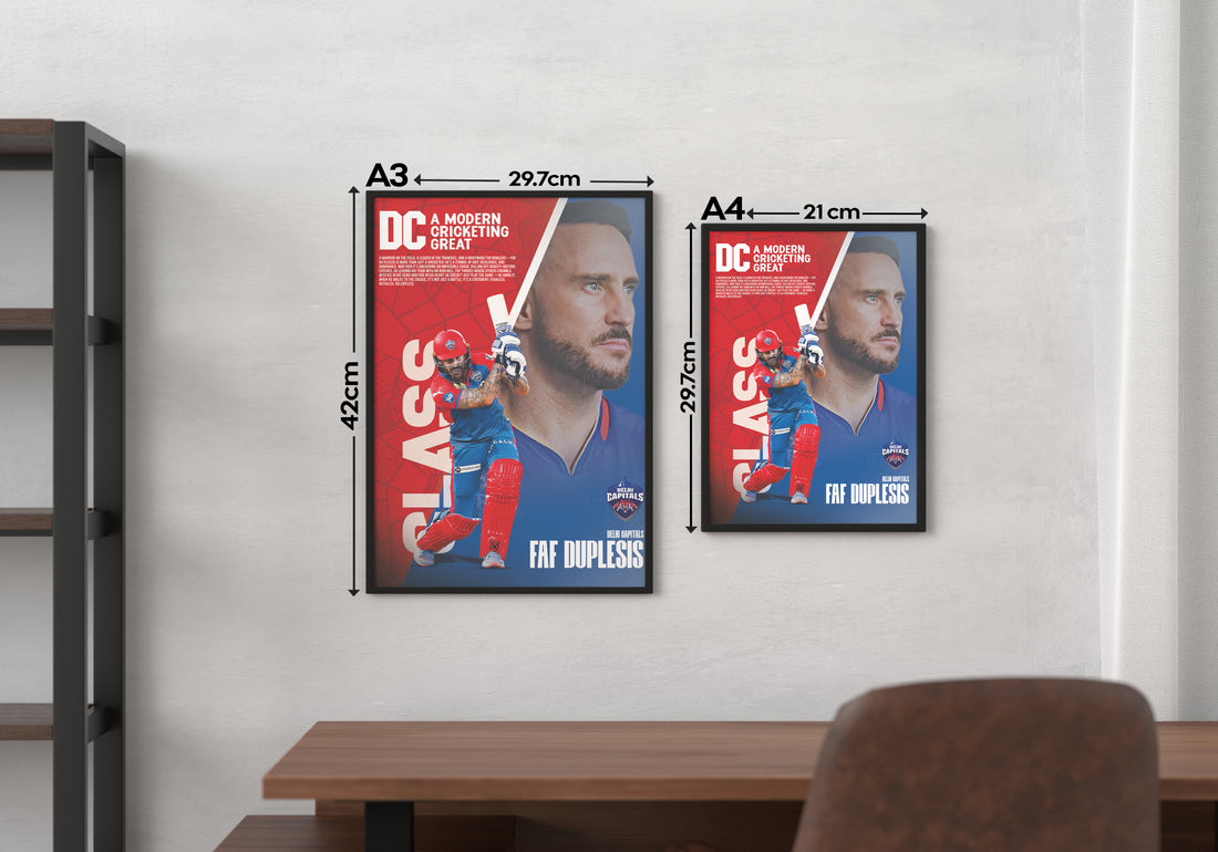 FAF DUPLESIS | IPL #47 | CRICKET POSTERS