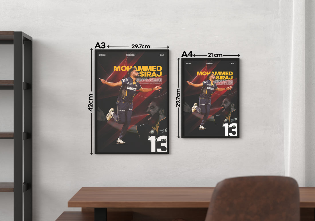 MOHHAMED SIRAJ | IPL #50 | CRICKET POSTERS
