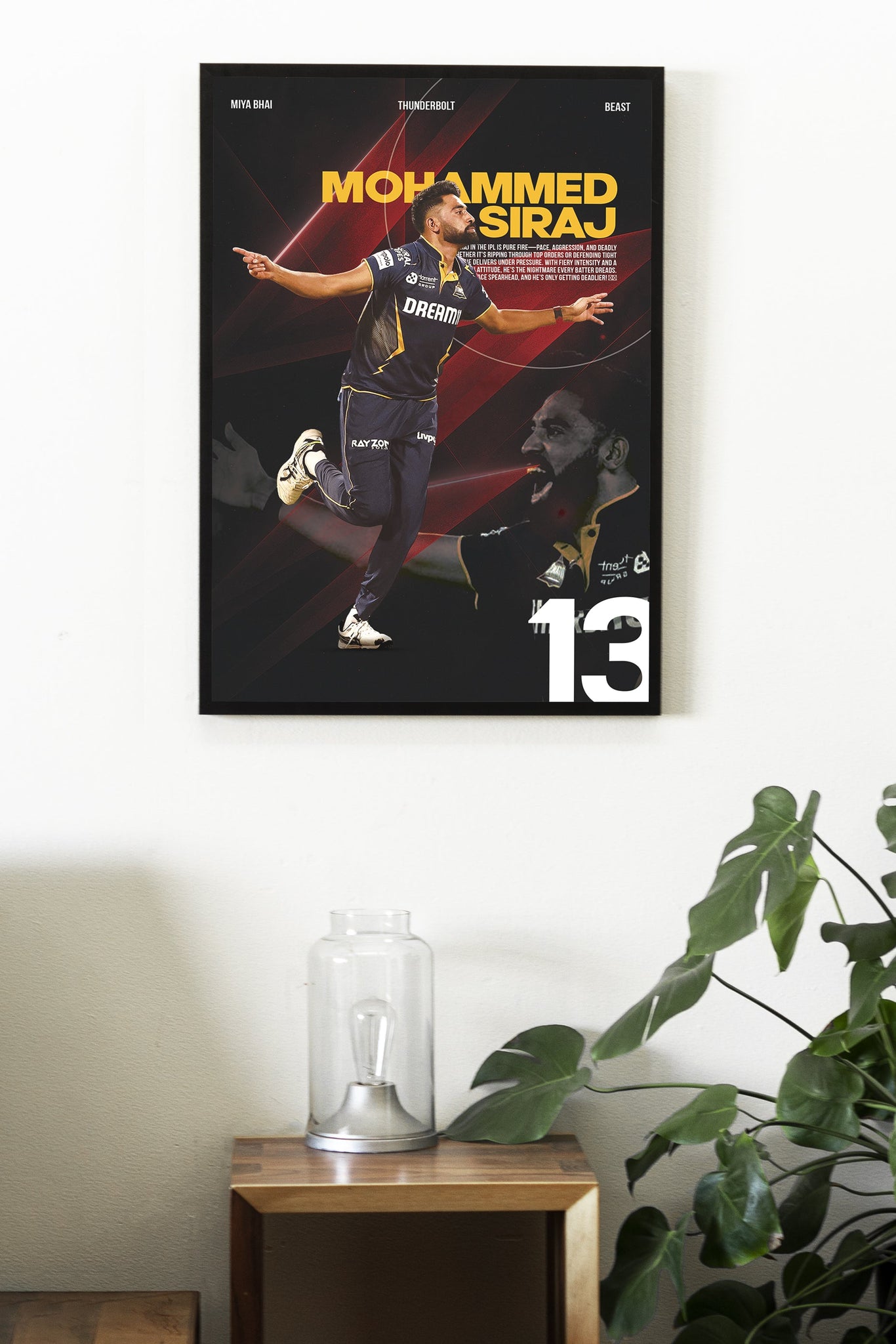 MOHHAMED SIRAJ | IPL #50 | CRICKET POSTERS