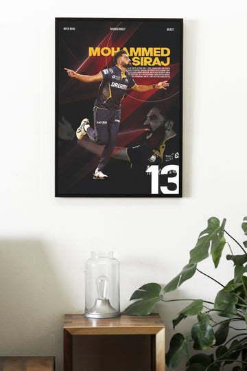 MOHHAMED SIRAJ | IPL #50 | CRICKET POSTERS