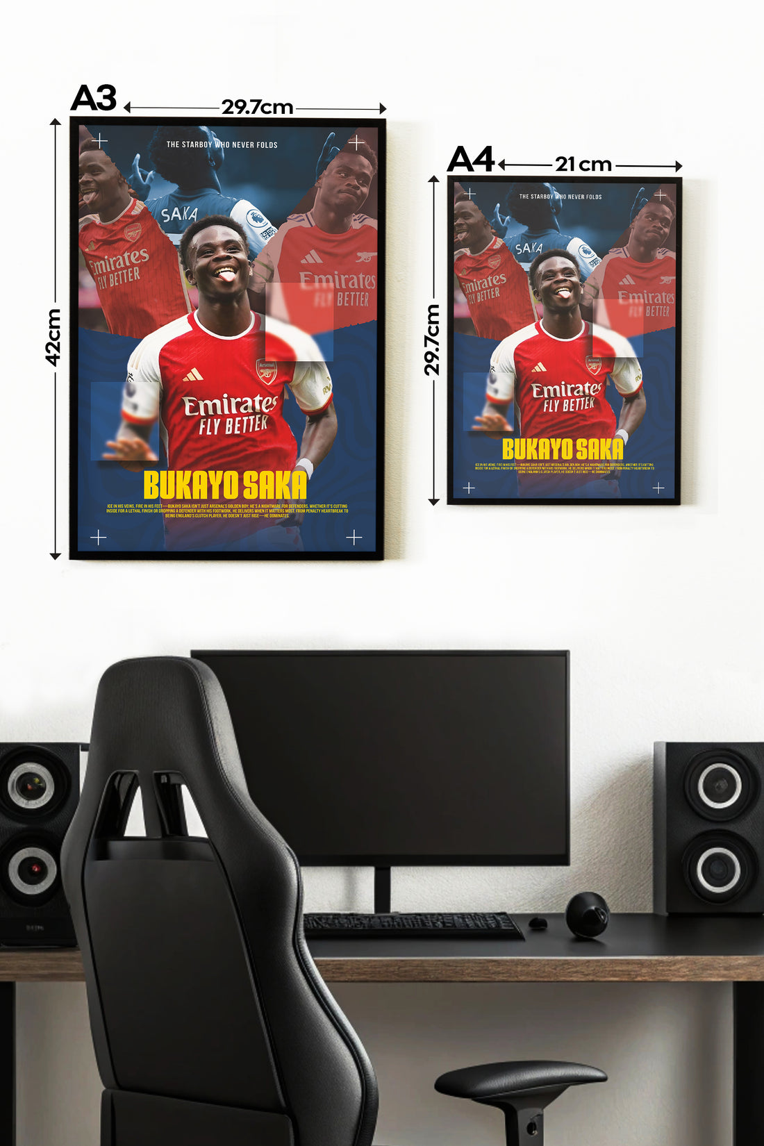 BUKAYO SAKA | FOOTBALL FEVER #15 | FOOTBALL POSTERS