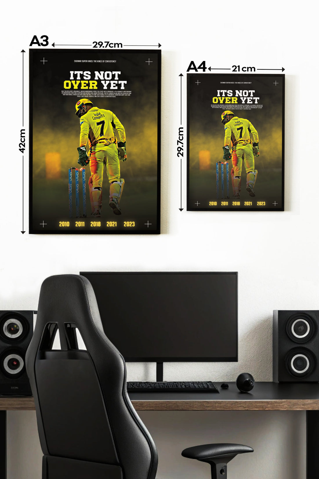 CHENNAI SUPER KINGS | IPL #25 | CRICKET POSTERS