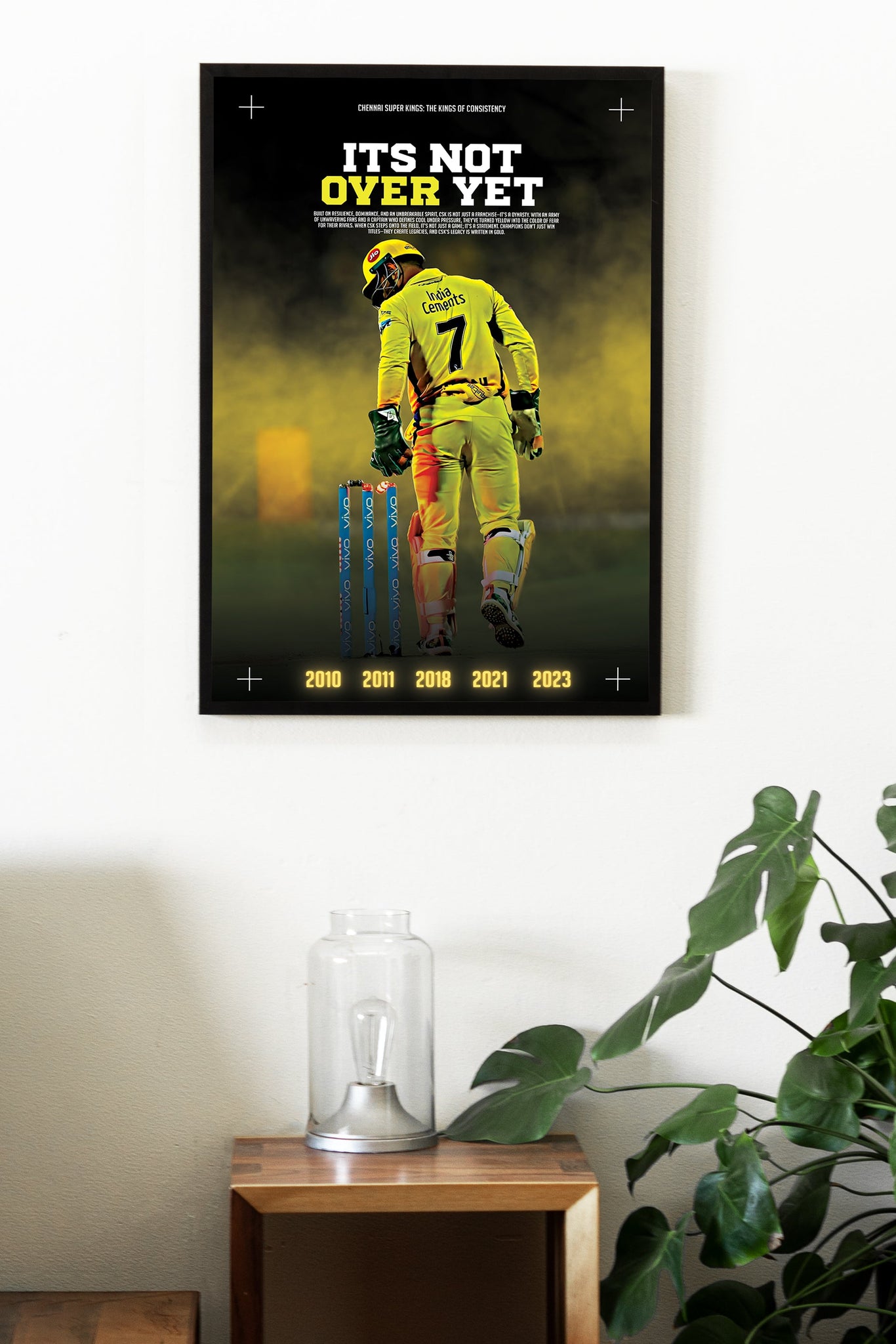 CHENNAI SUPER KINGS | IPL #25 | CRICKET POSTERS