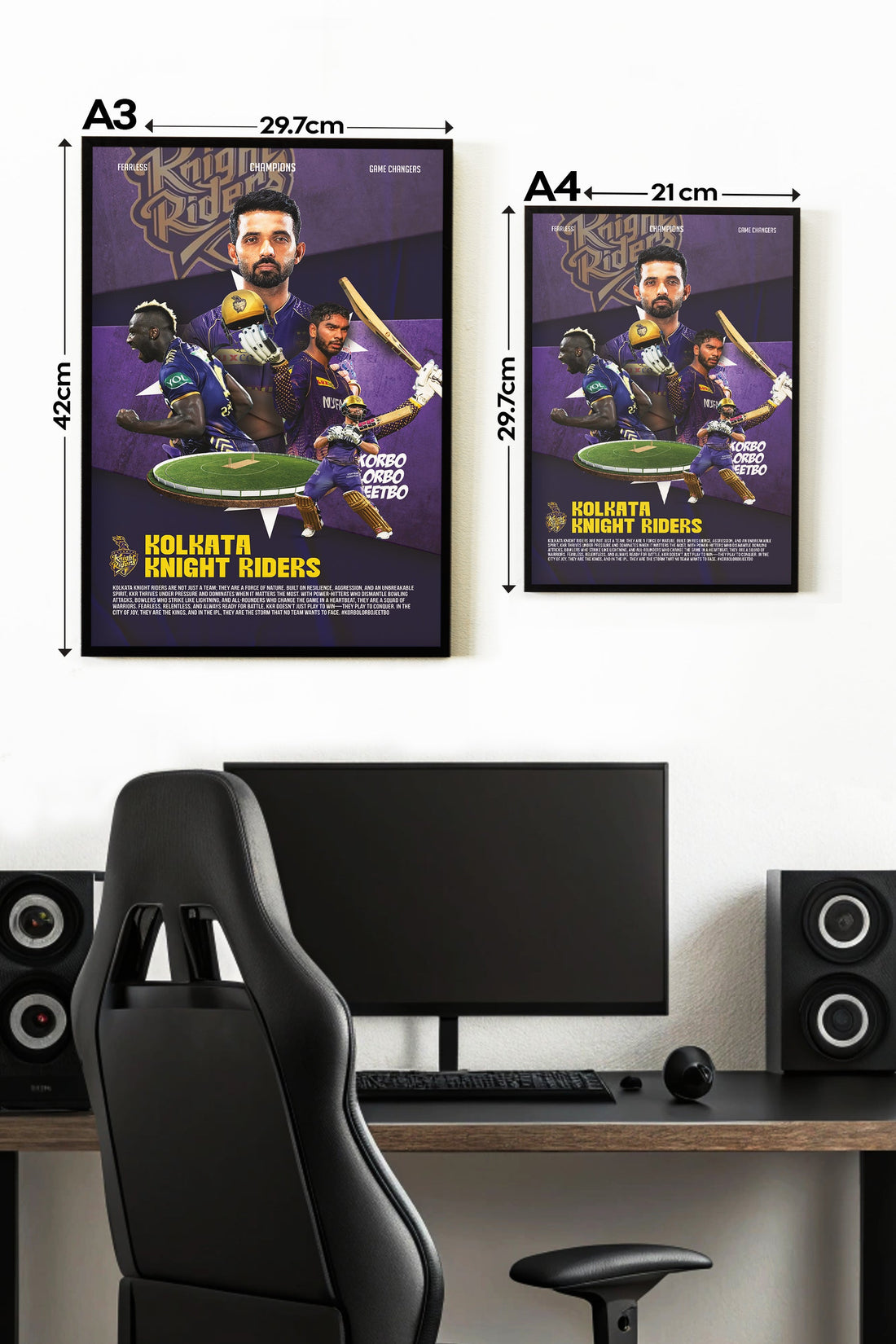 KOLKATA KNIGHT RIDERS | IPL #26 | CRICKET POSTERS