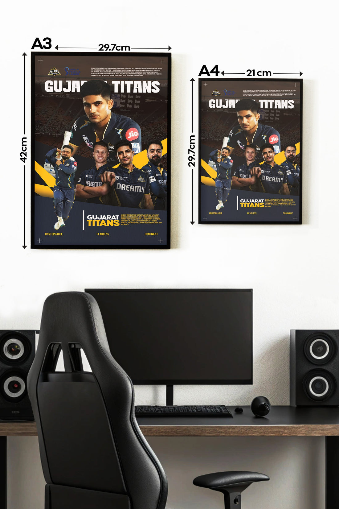 GUJARAT TITANS | IPL #33 | CRICKET POSTERS