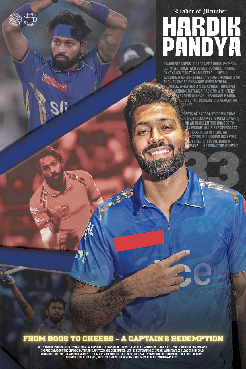 HARDIK PANDYA | IPL #27 | CRICKET POSTERS